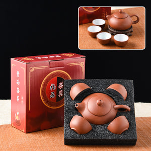 Purple Sand Tea Set Suit Ceramic Kung Fu Purple Sand Teapot