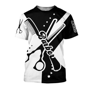 Camiseta de manga corta para hombre con estampado casual estilo retro