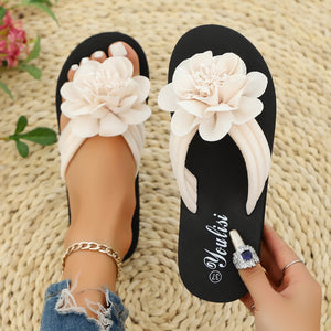 Flower Flip-flops Casual And Lightweight Beach Shoes