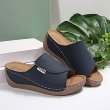 Cargar imagen en el visor de la galería, Simple Stylish Peep Toe Wedge Slippers
