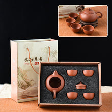 Cargar imagen en el visor de la galería, Purple Sand Tea Set Suit Ceramic Kung Fu Purple Sand Teapot
