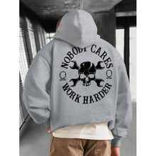 Cargar imagen en el visor de la galería, Men&#39;s Casual Skull Letter Print Hoodie
