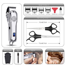Load image into Gallery viewer, Men Hair Trimmer 3 in 1 IPX7 Waterproof Beard Trimmer Grooming Kit Cordless Hair Clipper for Women &amp; Children LED Display USB Rechargeable Amazon Banned
