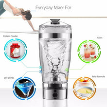 Load image into Gallery viewer, Electric Protein Shake Stirrer USB Shake Bottle Milk Coffee Blender Kettle Sports And Fitness Charging Electric Shaker Cup
