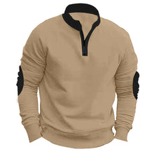 Load image into Gallery viewer, Stand Collar Pullover Half Zip Long Sleeve Coat
