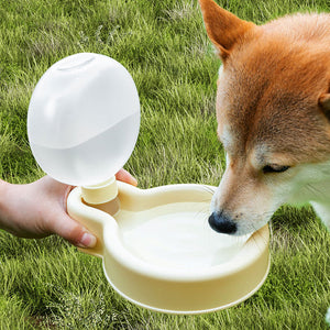 Botella de agua portátil para perros y gatos de 500 ml, sellada, para viajes, para cachorros y gatos, tazón plegable, dispensador de agua para mascotas al aire libre, productos para mascotas