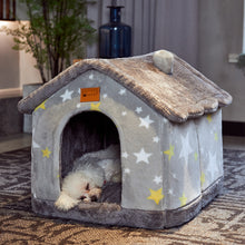 Load image into Gallery viewer, Foldable Dog House Pet Cat Bed Winter Dog Villa Sleep Kennel Removable Nest Warm Enclosed Cave Sofa Pets Supplies
