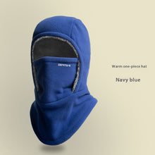 Load image into Gallery viewer, Winter Fleece Hooded Scarf Windproof Cold-proof Warm Face Mask Outdoor Thermal Head Cover Hat
