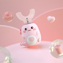 Load image into Gallery viewer, Children'S Electric Toothbrush Food Grade Silicone Oral 360 Degree Automatic Usb Charging Smart Children'S Toothbrush U-Shaped
