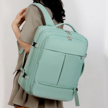 Cargar imagen en el visor de la galería, Large Capacity Backpack For Women Men Multiple Pockets And Zippers Versatile Computer Bags Business Travel Backpack
