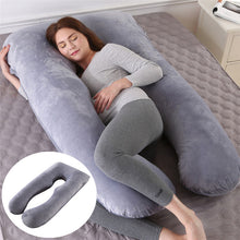 Load image into Gallery viewer, Summer Sleeping Support Pillow For Pregnant Women U Shape Maternity Pillows Pregnancy Ice Silk
