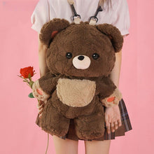 Load image into Gallery viewer, Love Bear Cute Plush Bag Backpack
