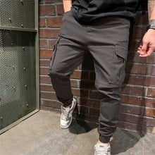 Cargar imagen en el visor de la galería, Pantalones deportivos para hombre con bolsillos, pantalones cargo casuales
