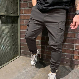 Pantalones deportivos para hombre con bolsillos, pantalones cargo casuales