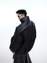 Load image into Gallery viewer, Flowing Light Thickened Three-dimensional Splicing Design Cotton Jacket
