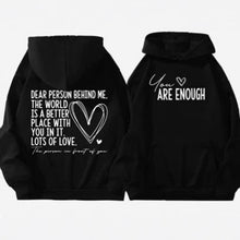 Load image into Gallery viewer, Spring And Autumn Casual Fashion Love Letter Loose Men&#39;s And Women&#39;s Hoodie
