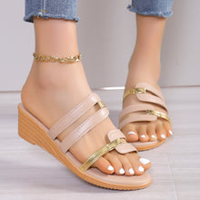 Cargar imagen en el visor de la galería, Women&#39;s Wedge Plus Size Slippers

