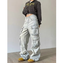 Load image into Gallery viewer, Retro Workwear With Pocket Jeans For Women
