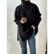 Load image into Gallery viewer, Loose High Collar Bottoming Sweater Korean Simple Top For Women
