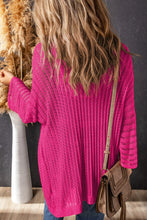 Load image into Gallery viewer, Openwork Open Front Long Sleeve Cardigan
