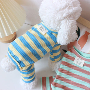 Ropa para mascotas Primavera y verano Delgada de cuatro patas Ropa de casa Teddy