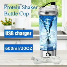 Load image into Gallery viewer, Electric Protein Shake Stirrer USB Shake Bottle Milk Coffee Blender Kettle Sports And Fitness Charging Electric Shaker Cup
