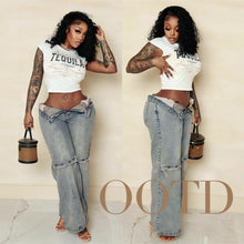 Cargar imagen en el visor de la galería, Y2k Baggy Wide Leg Jeans Women Vintage Streetwear Washed Denim Pants Grunge Basic Slouchy Trousers
