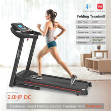 Load image into Gallery viewer, Foldable Treadmill With Tilt Function, 5-inch LCD Screen, 250 Pound Capacity, Bluetooth Music
