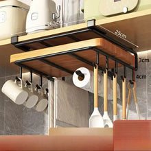 Cargar imagen en el visor de la galería, Under Shelf Storage Rack Home Kitchen Hanging Cabinet Cutting Board Organizer

