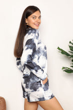 Load image into Gallery viewer, Shiny Tie-Dye Round Neck Top and Shorts Lounge Set
