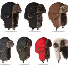 Cargar imagen en el visor de la galería, Winter Men&#39;s And Women&#39;s Warm Outdoor Cold-proof Windproof Earflaps Hat
