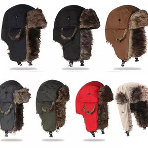 Winter Men's And Women's Warm Outdoor Cold-proof Windproof Earflaps Hat