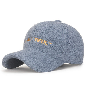 Women's Lambswool Warm Adjustable Hat