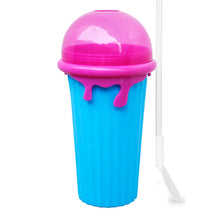 Load image into Gallery viewer, 500ml Large Capacity Slushy Cup Summer Squeeze Homemade Juice Water Bottle Quick-Frozen Smoothie Sand Cup Pinch Fast Cooling Magic Ice Cream Slushy Maker Beker Kitchen Gadgets
