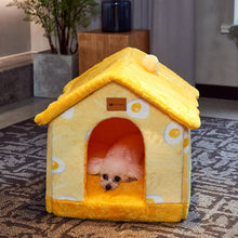 Load image into Gallery viewer, Foldable Dog House Pet Cat Bed Winter Dog Villa Sleep Kennel Removable Nest Warm Enclosed Cave Sofa Pets Supplies
