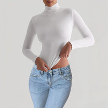 Load image into Gallery viewer, Y2K Slim Turtleneck T-shirt Fashion Casual Long-sleeved Pullover Tight Top Women's Clothing
