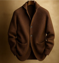 Load image into Gallery viewer, Men's Knitted Cardigan Fashion Casual Pocket Button Jacket Long Sleeve Top Clothing
