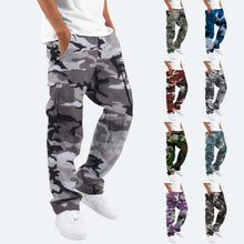 Cargar imagen en el visor de la galería, Fashion Camouflage Overalls Men's Printing Fashion Outdoor Overalls Straight Rope Overalls Men's ClothingMen's Pants Casual
