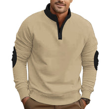 Load image into Gallery viewer, Stand Collar Pullover Half Zip Long Sleeve Coat
