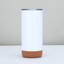 Load image into Gallery viewer, Oak Cork Sole Double Layer 16oz Vacuum Car Cup

