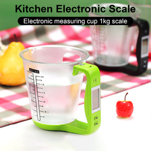 Kitchen Scales With LCD Display Digital Beaker Electronic Tool Hostweigh Measuring Cup Temperature Weight Measurement Cups