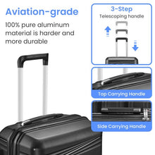 Load image into Gallery viewer, Luggage 4 Piece Sets, Hard Shell Lightweight TSA Lock Carry On Expandable Suitcase With Spinner Wheels Travel Set For Men Women
