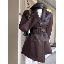 Load image into Gallery viewer, Fashionable Retro Beautiful Leather Coat For Women
