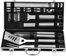 Load image into Gallery viewer, Grilljoy BBQ Accessories Grill Tools Set - 22PCS Stainless Steel Barbecue Grill Accessories For Outdoor Grill With Black Aluminum Case - Grilling Gifts For Men Dad -Grill Tools Kit
