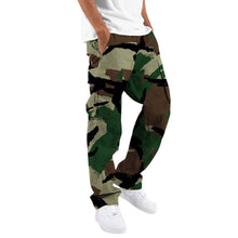 Cargar imagen en el visor de la galería, Fashion Camouflage Overalls Men's Printing Fashion Outdoor Overalls Straight Rope Overalls Men's ClothingMen's Pants Casual

