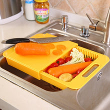 Load image into Gallery viewer, Multifunction Kitchen Chopping Blocks Sinks Drain Basket Cutting Board Vegetable Meat Tools Kitchen Accessories Chopping Board
