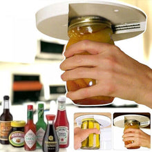 Load image into Gallery viewer, Glass Jar Opener For Under The Kitchen Cabinet Counter Lid Remover Aid
