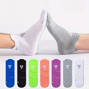 5 Pairs Of Unisex Sports Socks. They Are Highly Elastic And Breathable, Dry Quickly And Absorb Sweat Effectively