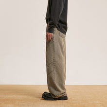 Load image into Gallery viewer, Trendy Retro Washed Jeans Men And Women Trendy Baggy Straight Trousers
