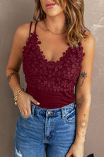 Load image into Gallery viewer, Lace Double Spaghetti Strap Cami Top
